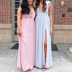 Lulus Heavenly Hues Maxi Dress in Grey